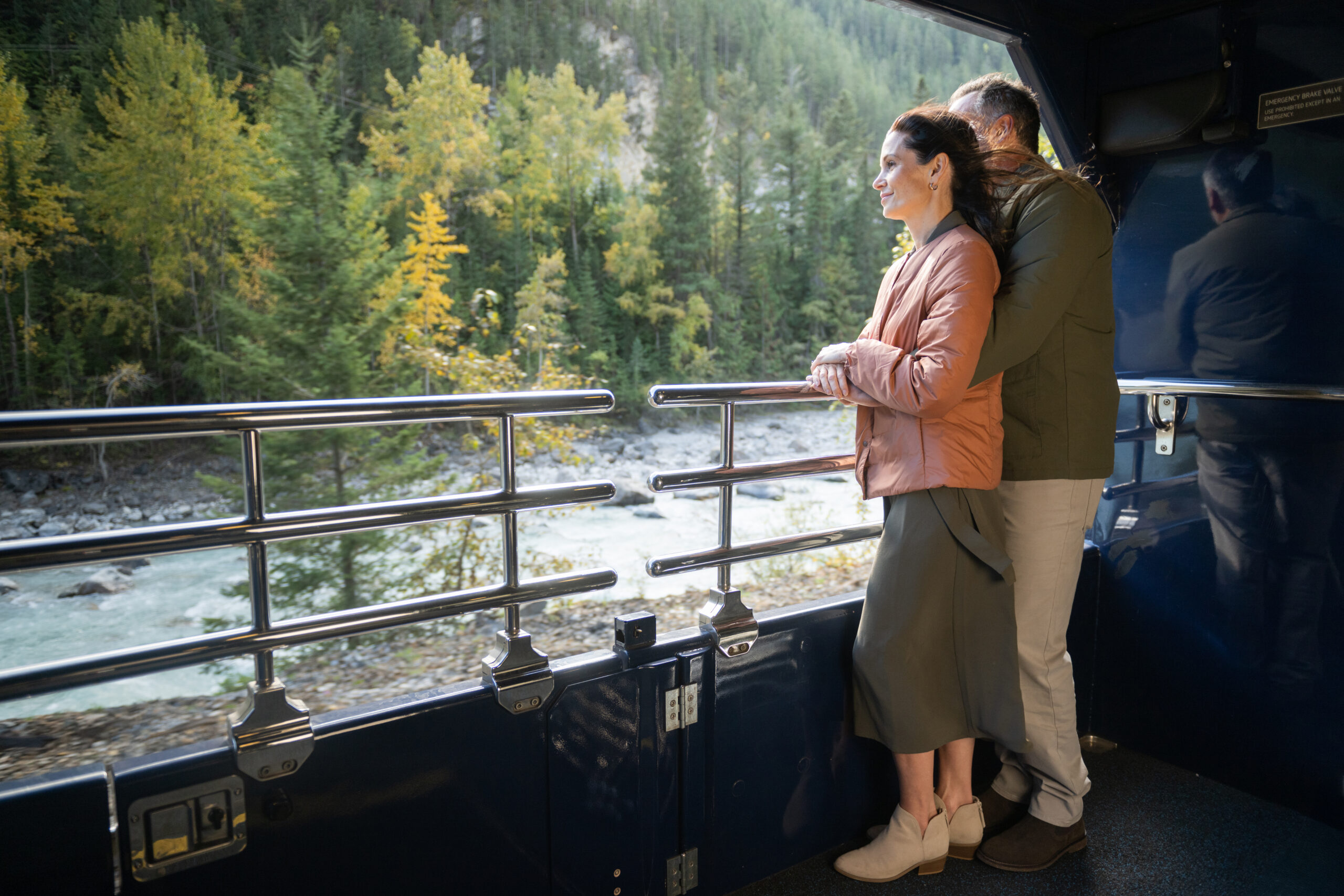 Gold Leaf Service viewing platform Rocky Mountaineer